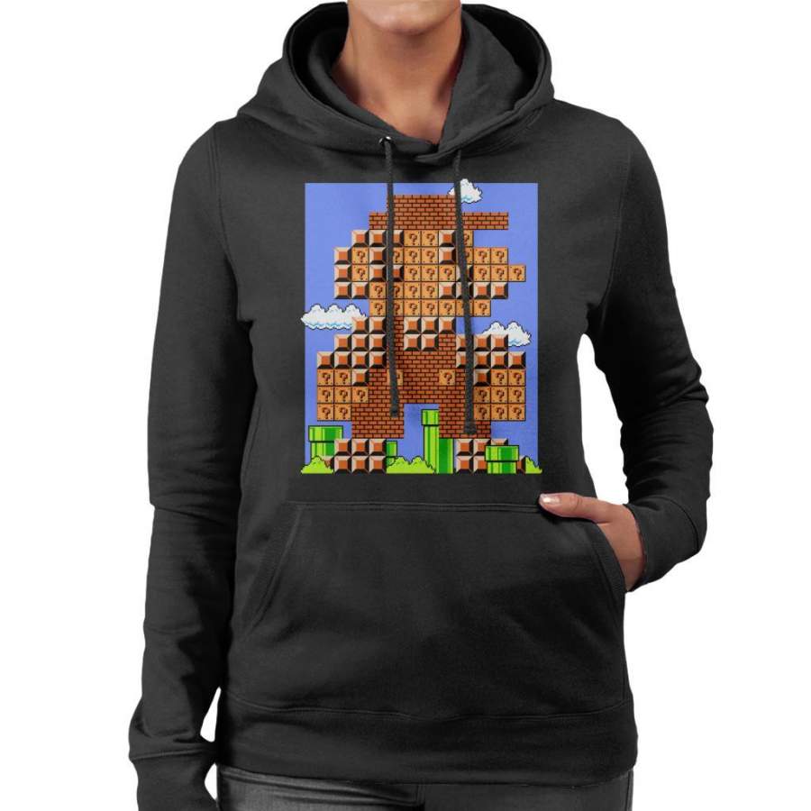 Block Super Mario Bros Women’s Hooded Sweatshirt