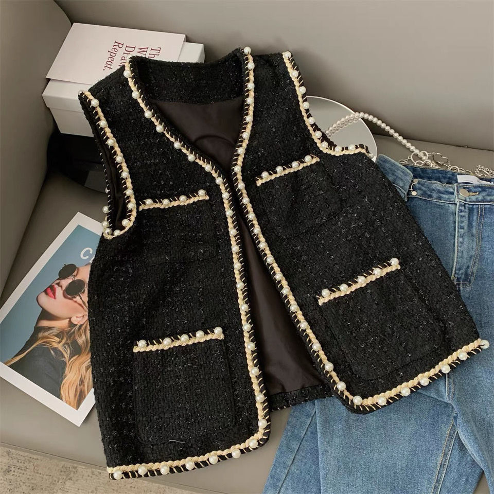 Women Spring Autumn 2022 Fashion Oversize Knitted Vest Female Sweater Vintage V Neck Single Button Waistcoat Ladies Tops Q263 alx