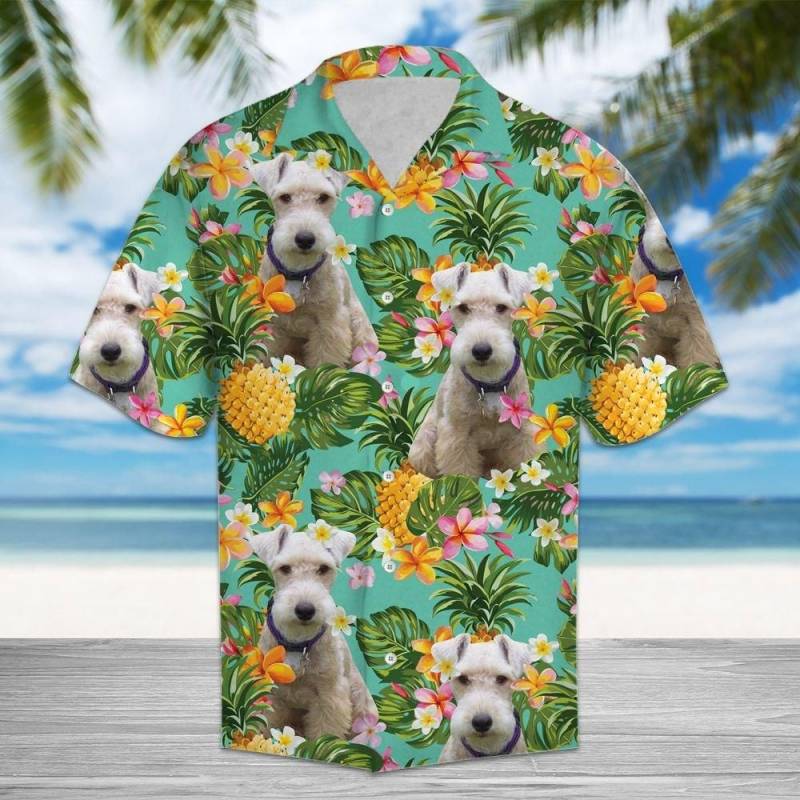 Artsyhomes Tropical Pineapple Lakeland Terrier Hawaiian Ha102587