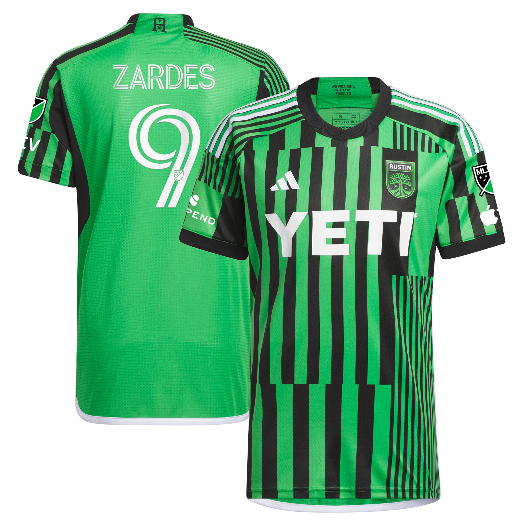 Gyasi Zardes Austin FC 2023 Las Voces Kit Authentic Jersey – Green