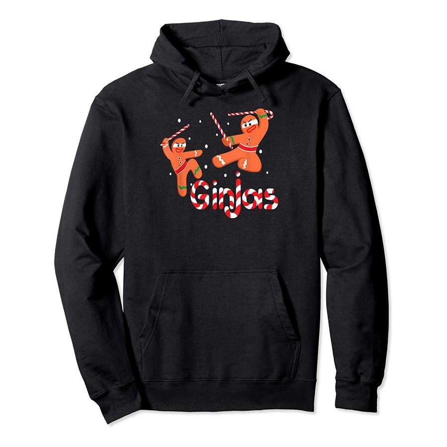 Ginjas Shirt Gingerbread Men Ninjas Christmas Gift Hoodie Premium Tee