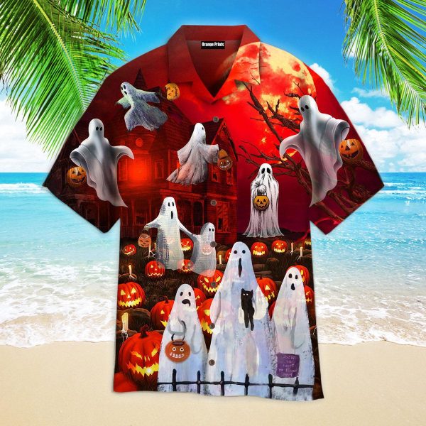 Halloween Ghost Night Hawaii Shirt For Men Women Ha2207