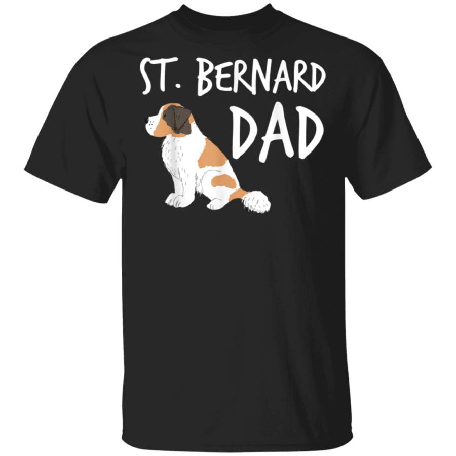 Mens Saint Bernard Dad Dog Puppy Pet Animal Lover Gift TShirt