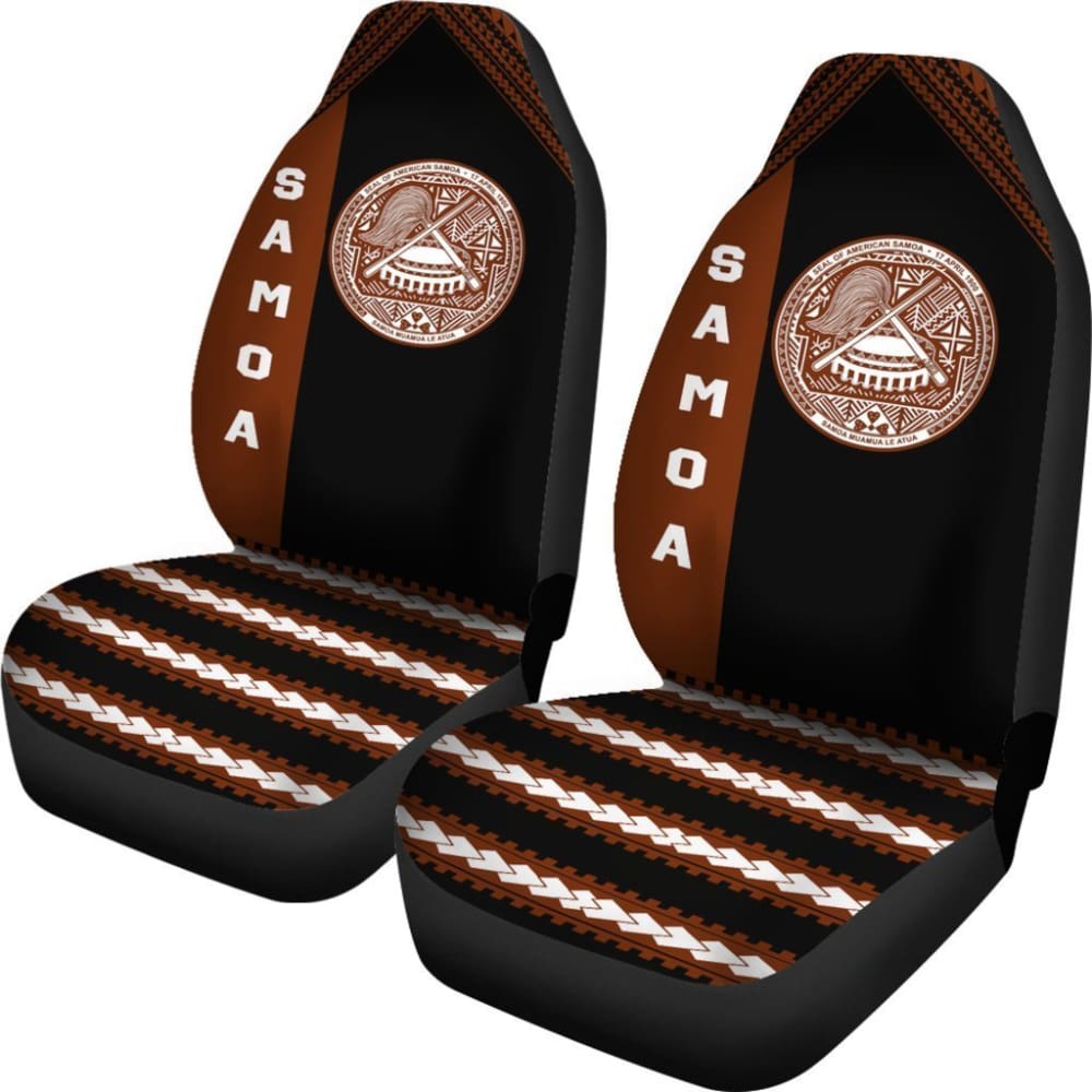 American Samoa Car Seat Covers – American Samoa Seal Brown – 093223