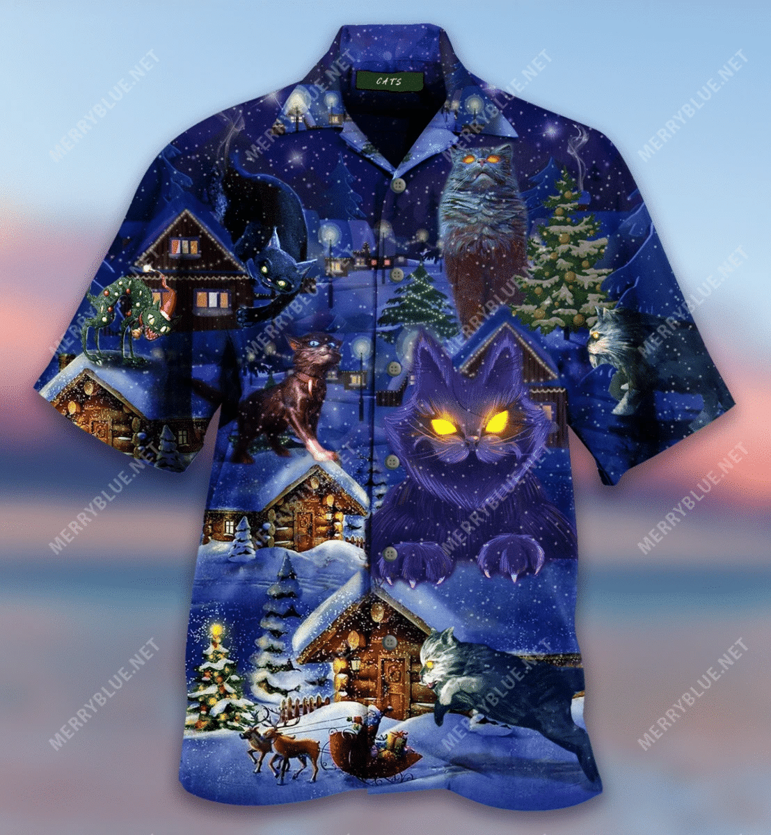 Find The Yule Cat Is Coming Unisex Hawaii Shirt Ha61604