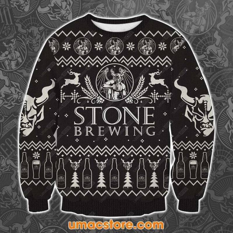 Stone Brewing 0710 3D Print Ugly Christmas Sweatshirt