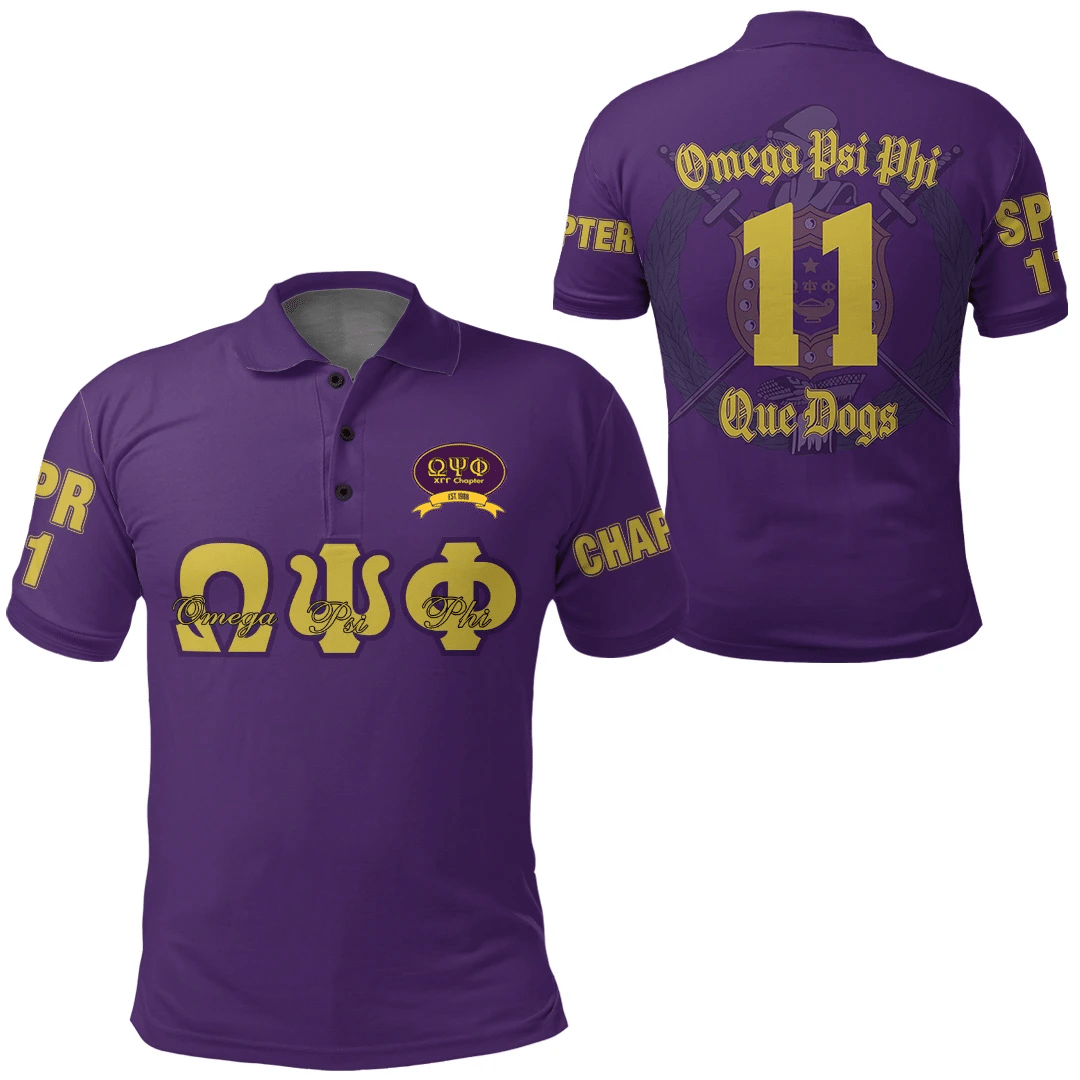 Africa Zone Polo Shirt – Omega Psi Phi – Chi Gamma Gamma Polo Shirt A7