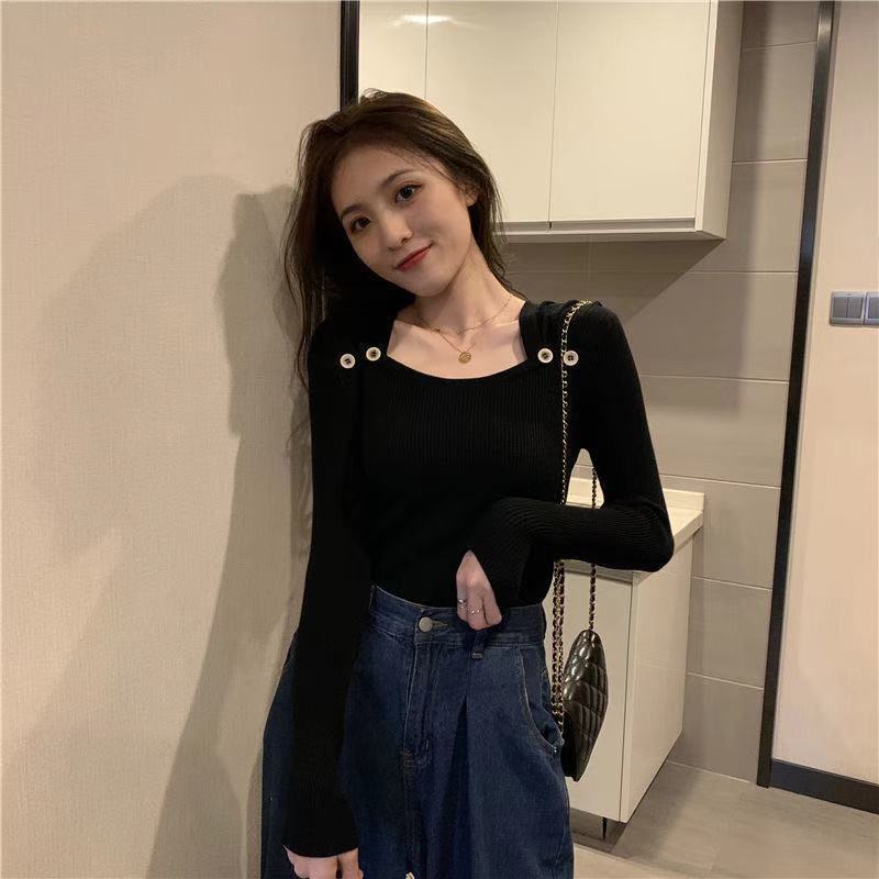 Sweaters for Women Tops Aesthetic Fashion Crochet Cute Clothes Women’s Sweater Knitted Pullover Korean Style 2022 Trend White alx