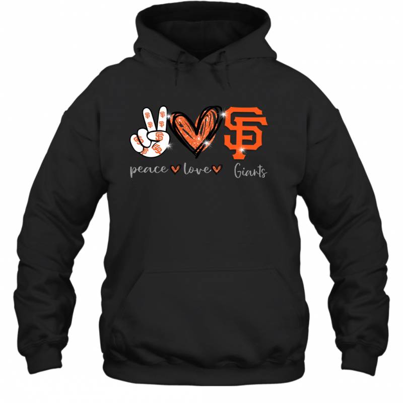 Peace Love Giants gift for San Francisco Giants Fans Hoodie