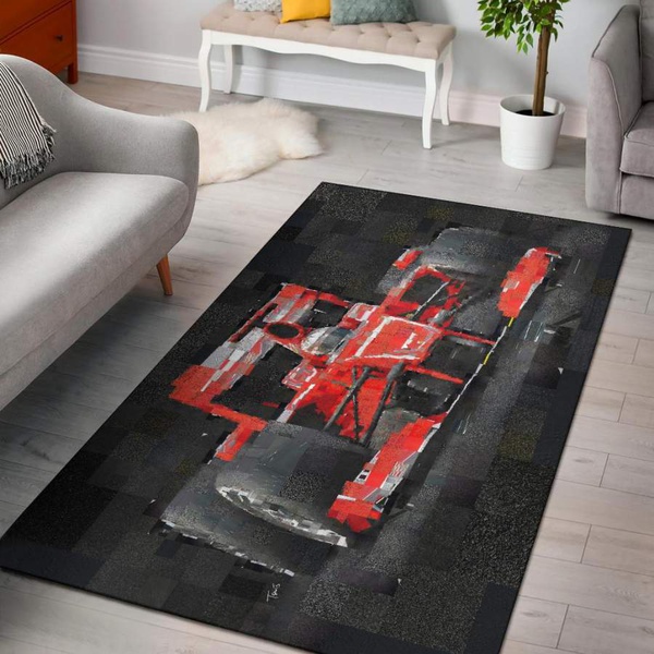 F1 Scuderia Ferrari Area Rug