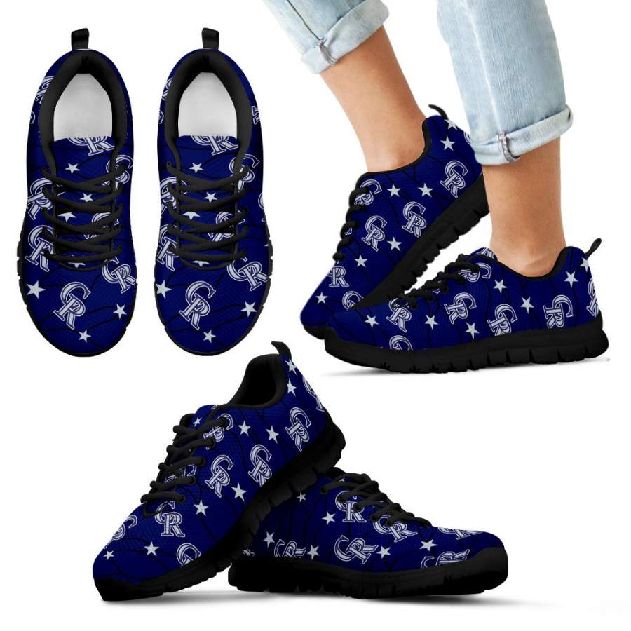 Star Twinkle Night Colorado Rockies Sneakers