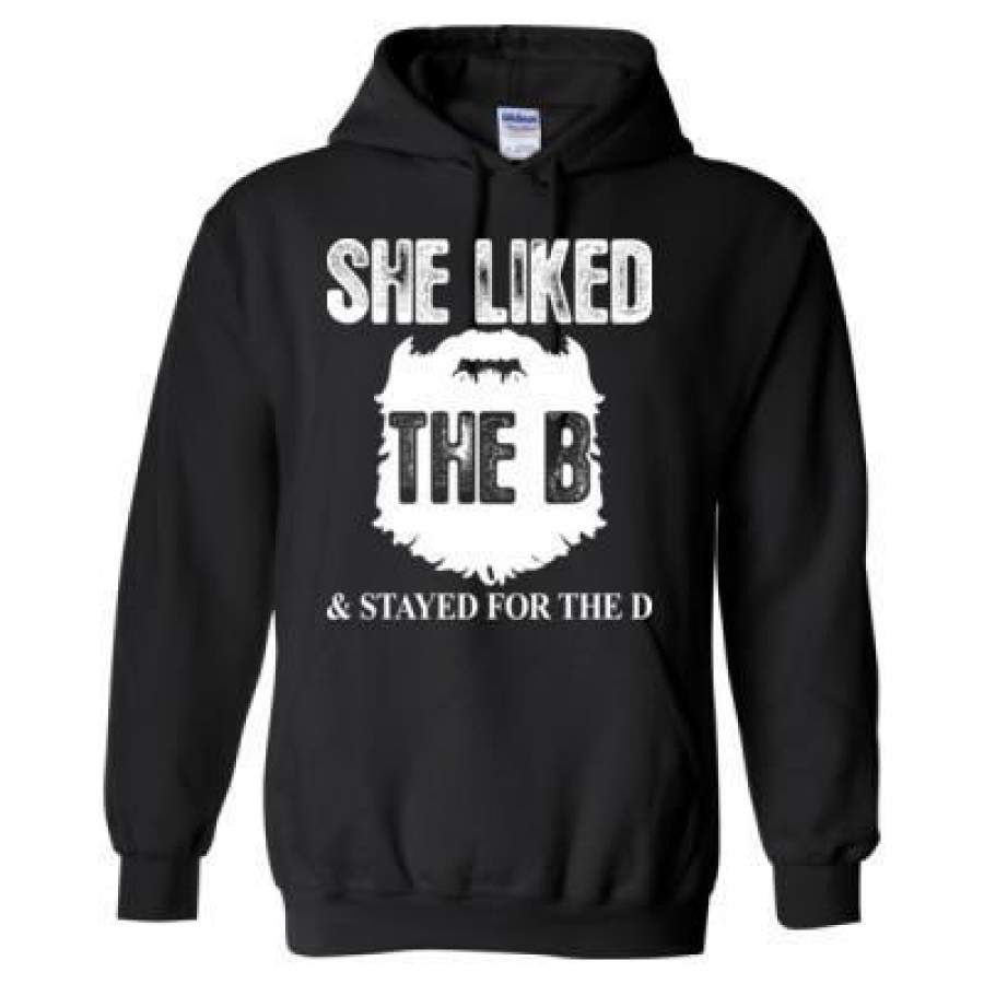 AGR She Liked The B & Stayed For The D – Heavy Blend™ Hooded Sweatshirt