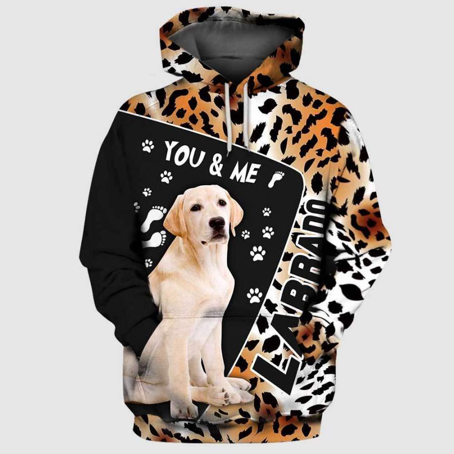 Labrador  hoodie 3D Full Printing