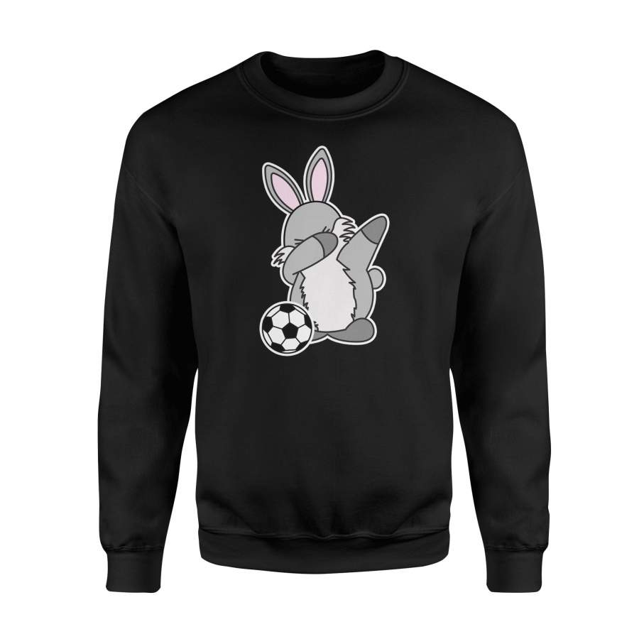 Dab Easter Bunny Rabbit Soccer Football Sweatshirt