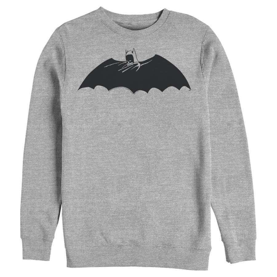 Batman Men’s Caped Crusader Silhouette  Sweatshirt