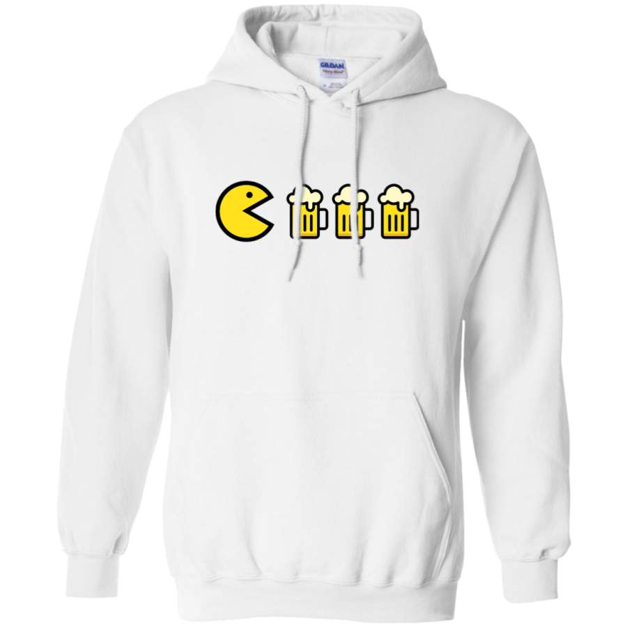 AGR pac man beer Gildan Pullover Hoodie