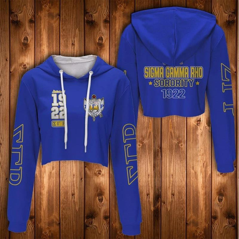 Sorority Hoodie – Sisterhood Sigma Gamma Rho Croptop Hoodie