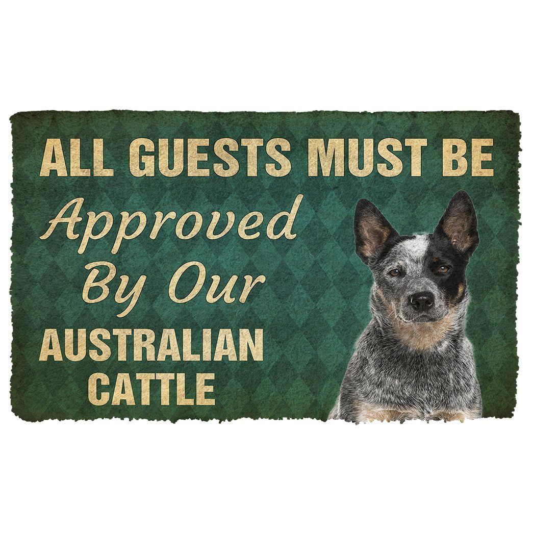 Gearhumans 3D Must Be Approved By Our Australian Cattle Custom Doormat