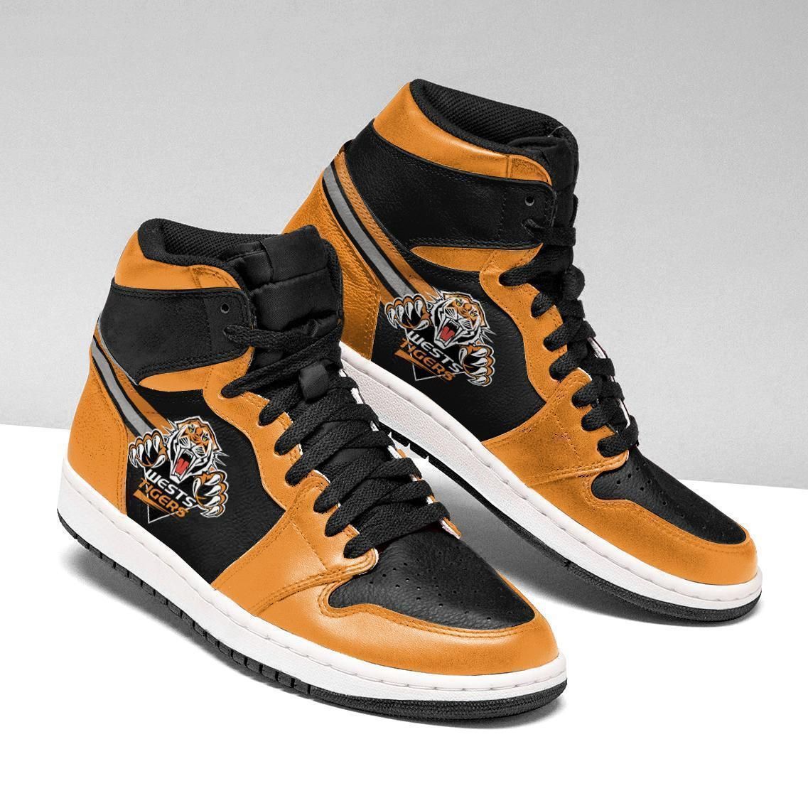 Wests Tigers Nrl Air Jordan Team Custom Eachstep Gift For Fans Shoes Sport Sneakers