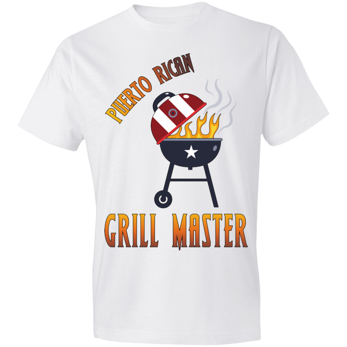 Puerto Rican Grill Master 2 Lightweight T-Shirt 4.5 Oz