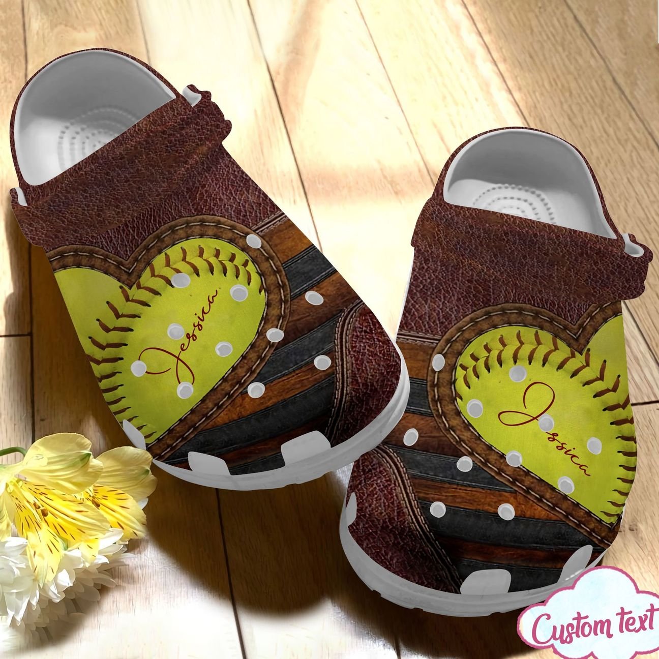 Softball Personalize Clog, Custom Name, Text, Fashion Style For Women, Men, Kid, Print 3D Softball For Life