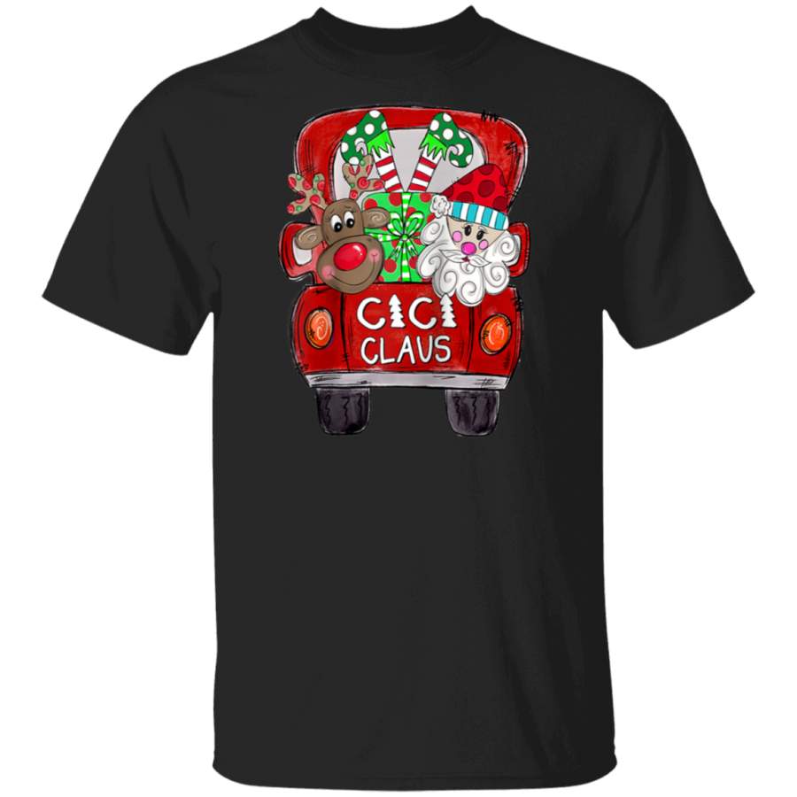 Cici Claus Christmas Raglan Baseball Tee G500 Gildan 5.3 oz. T-Shirt