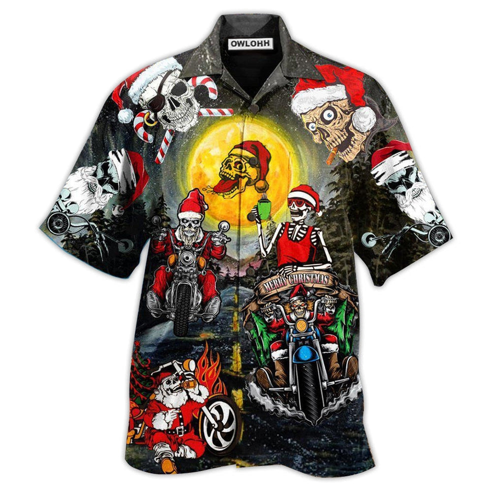 Skull Santa Is Racing To You Hawaii Shirt Ha15433