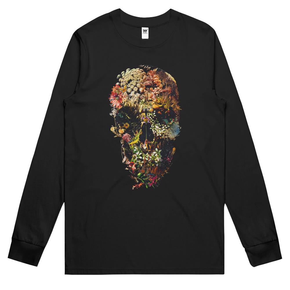 Smyrna Skull Long Sleeve T Shirts