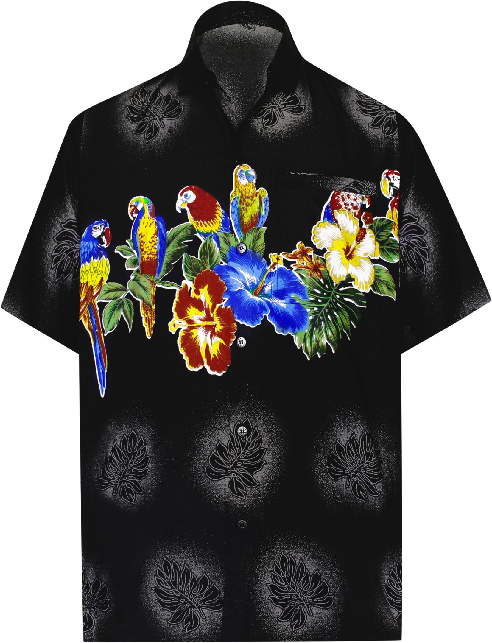 Parrot Black Unique Design Hawaii Shirt Ha3041