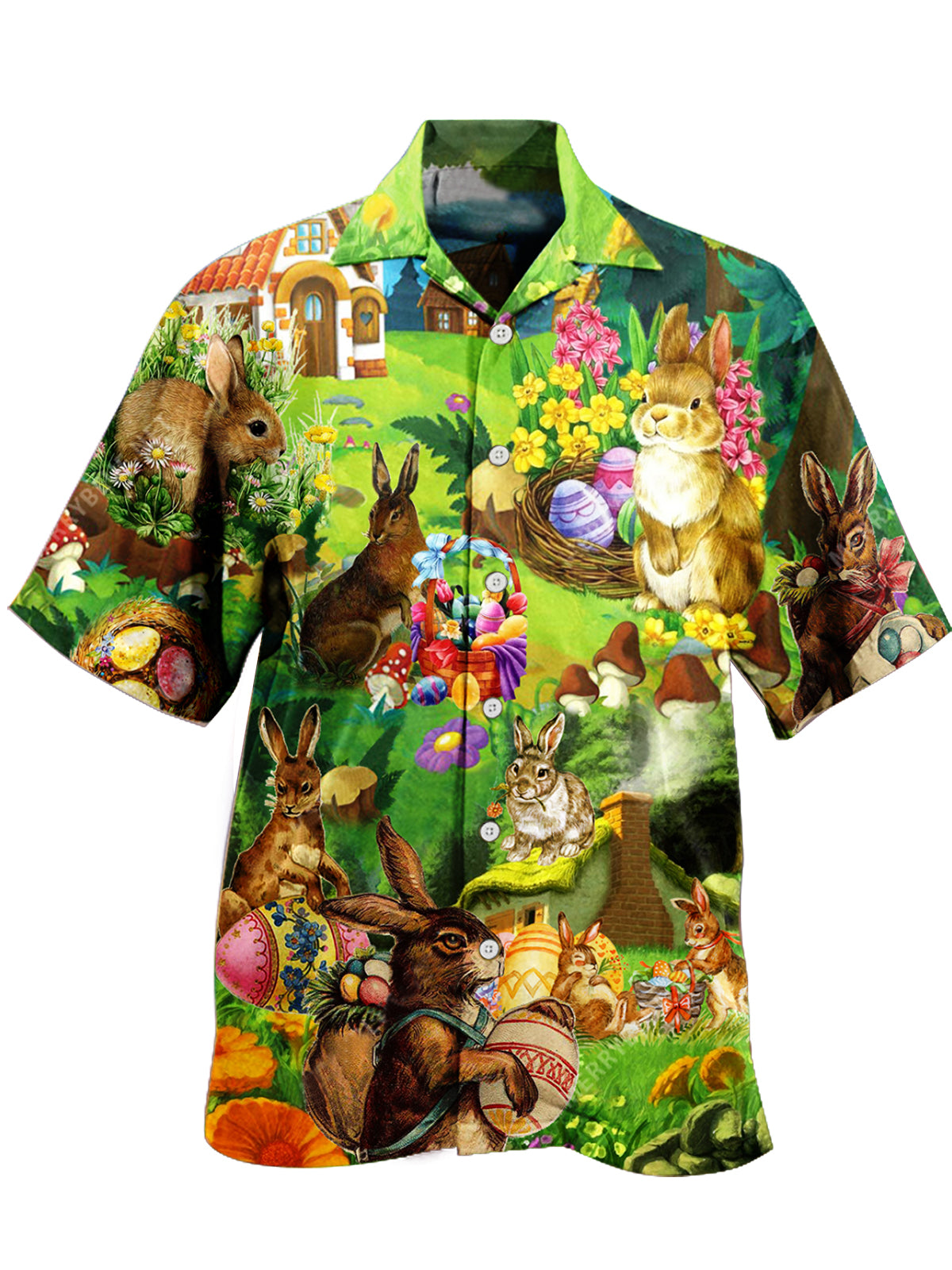 Holiday Style Hawaii Unisex Print Aloha Short Sleeve Casual Shirt Ha60670