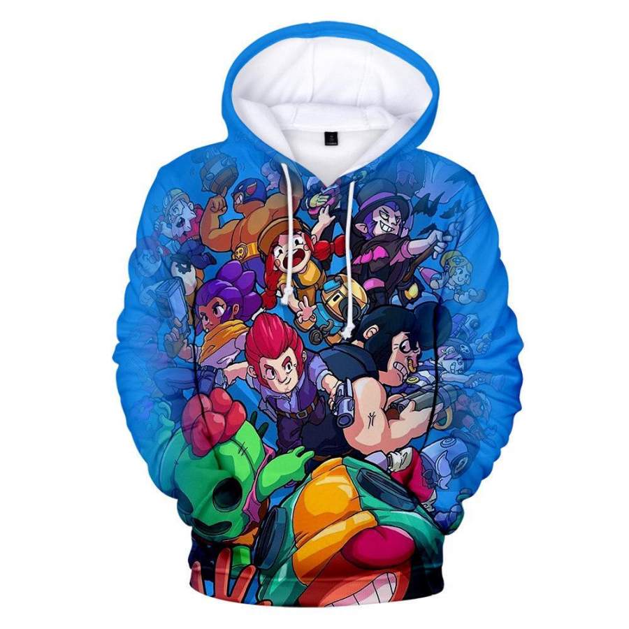 Unisex Pullover Hoodie Brawl Stars Long Sleeve Hooded ...