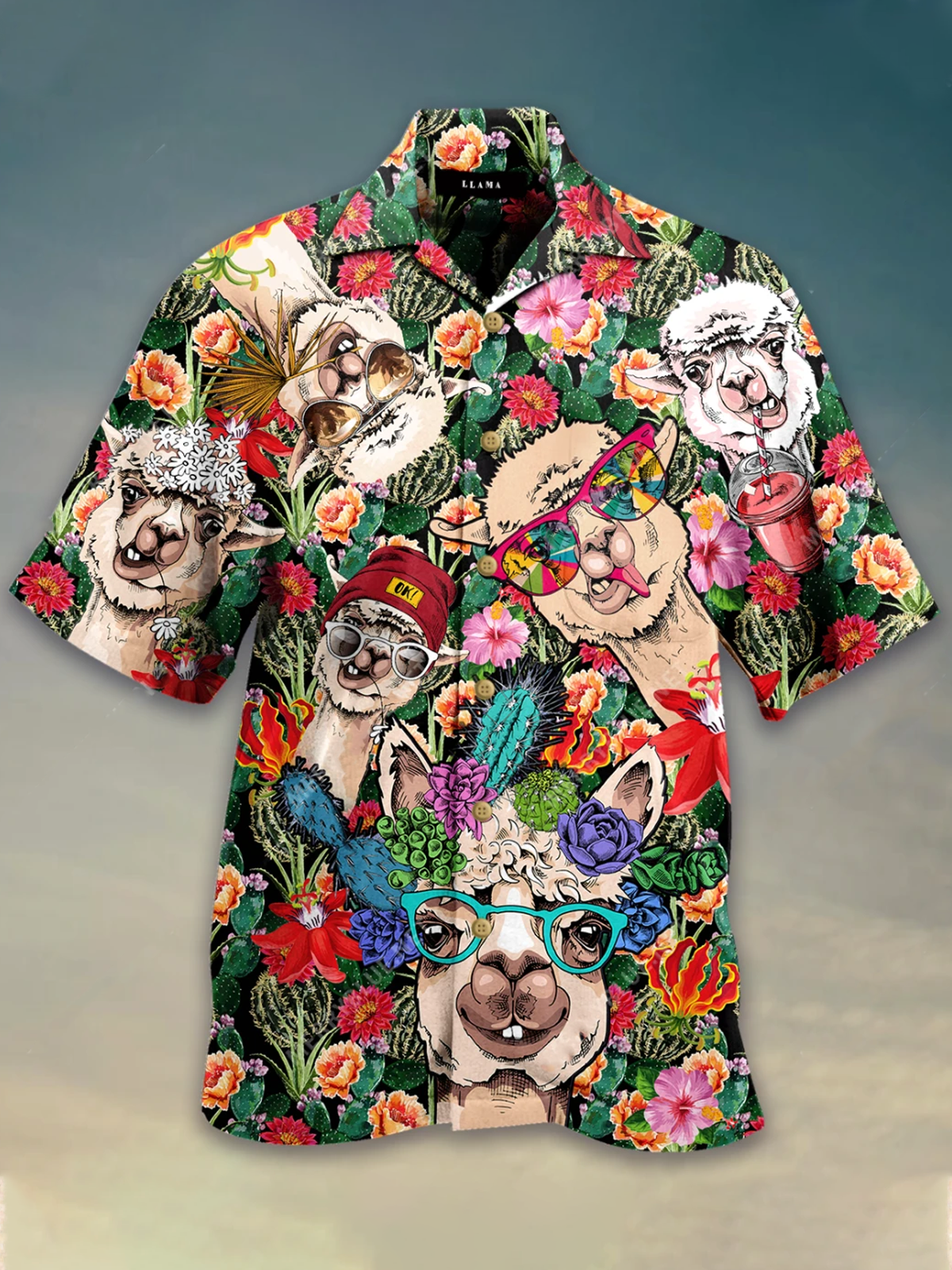 Llama Hawaii Shirt Unisex Adult Ha100024