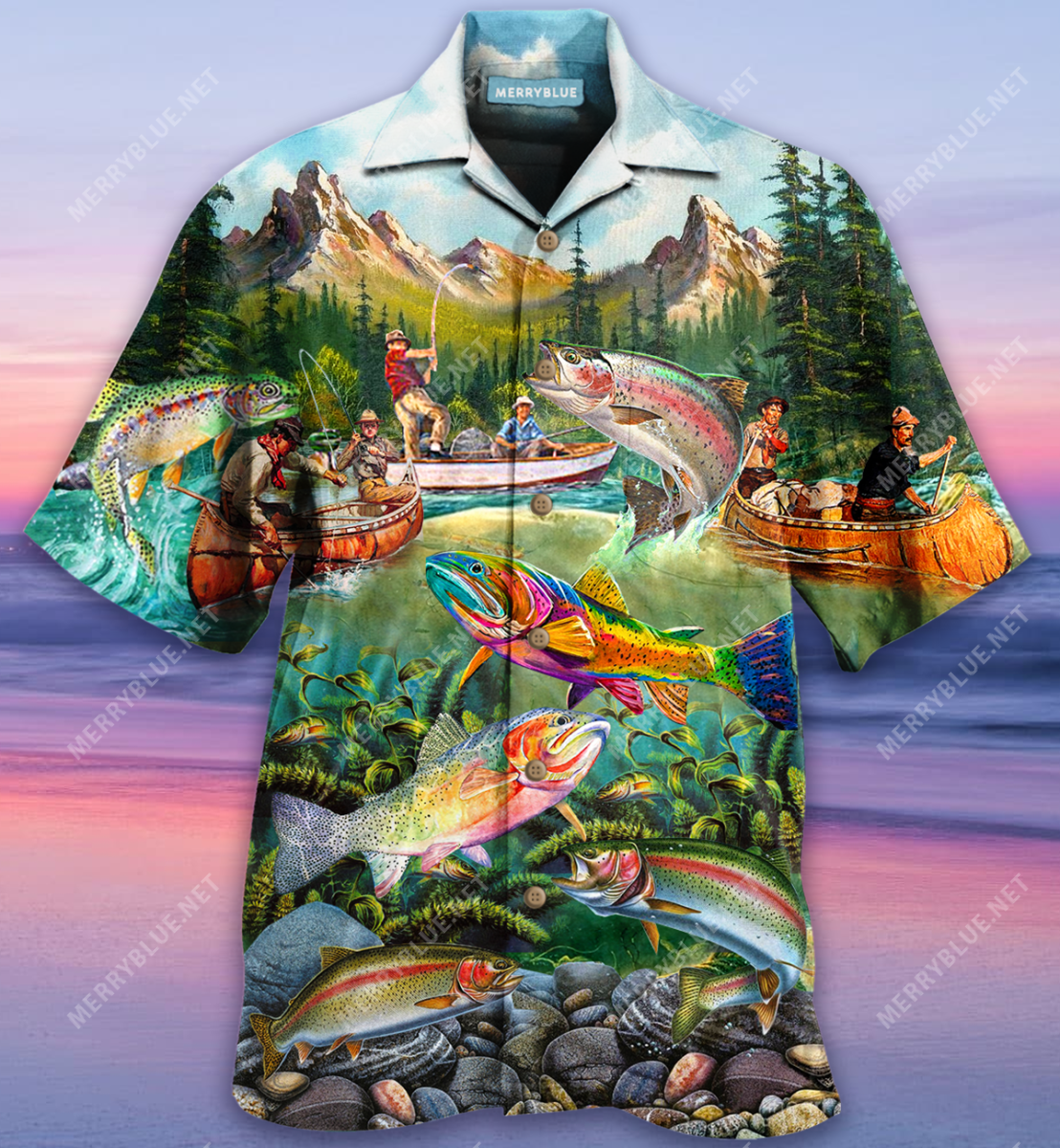 Trout Fishing Unisex Hawaii Shirt Ha15523