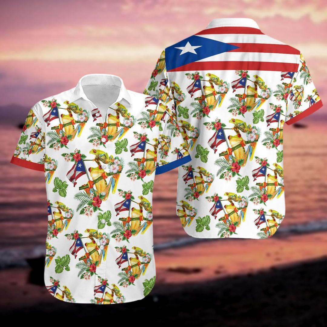 Puerto White High Quality Hawaii Shirt Ha58108