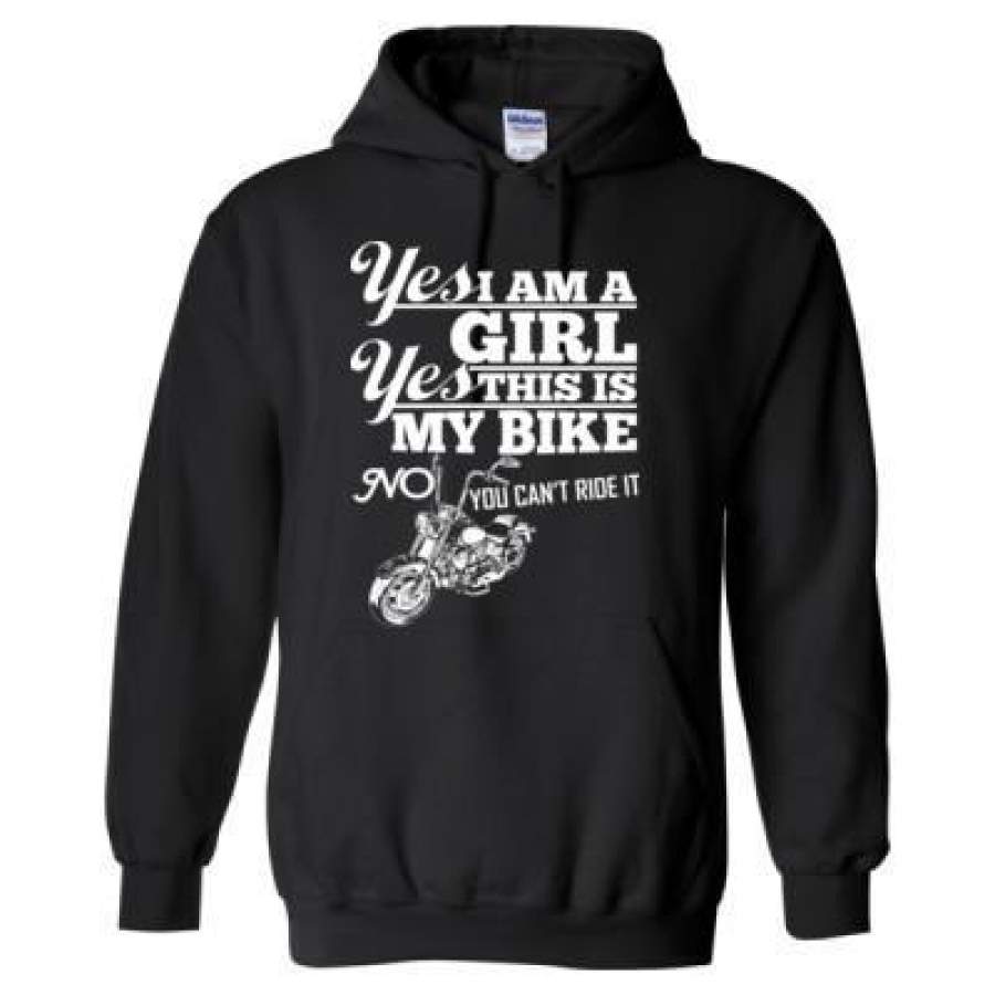 AGR Yes I Am A Girl Yes This Is My Bike No You Can’t Ride It – Heavy Blend™ Hooded Sweatshirt