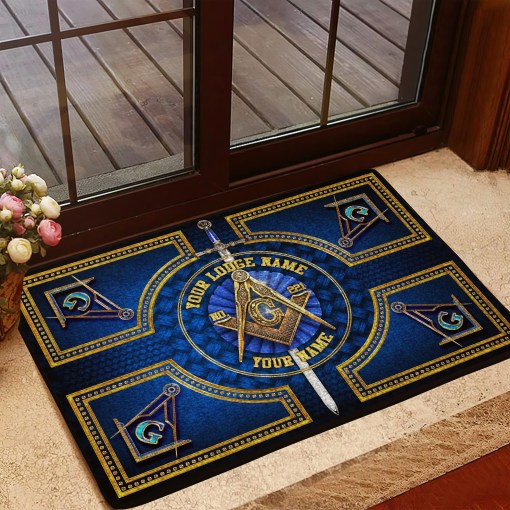 Freemason Doormat, Freemason Rug Custom Logde, Custom Your Doormat