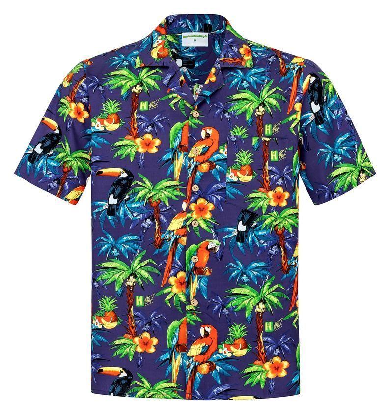 Hawaii Parrots Multicolor Unique Design Hawaii Shirt For Men Women Ha35845