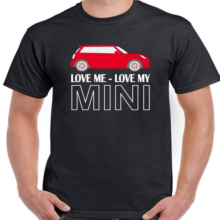 Mini t-shirt Clubman Roadster Cooper Love Me Love My Homme John Works Design 1 