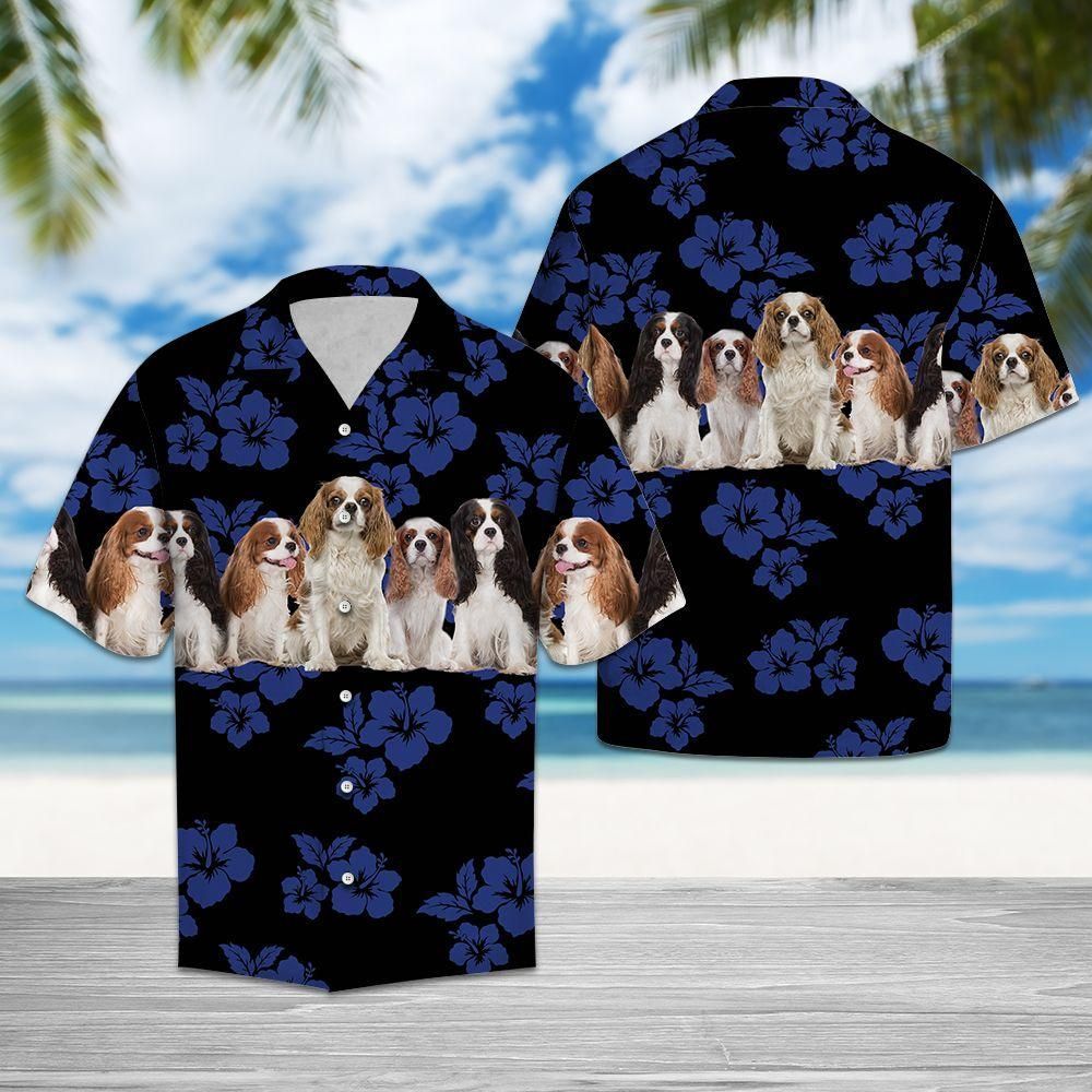 Aloha Shirt Awesome Cavalier King Charles Spaniel Tg5721  Hawaiian Shirt