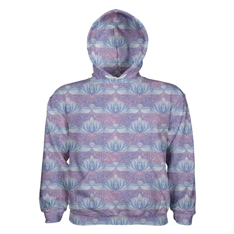 Cotton Candy Lotus Skies Women’s Pullover Hoodie