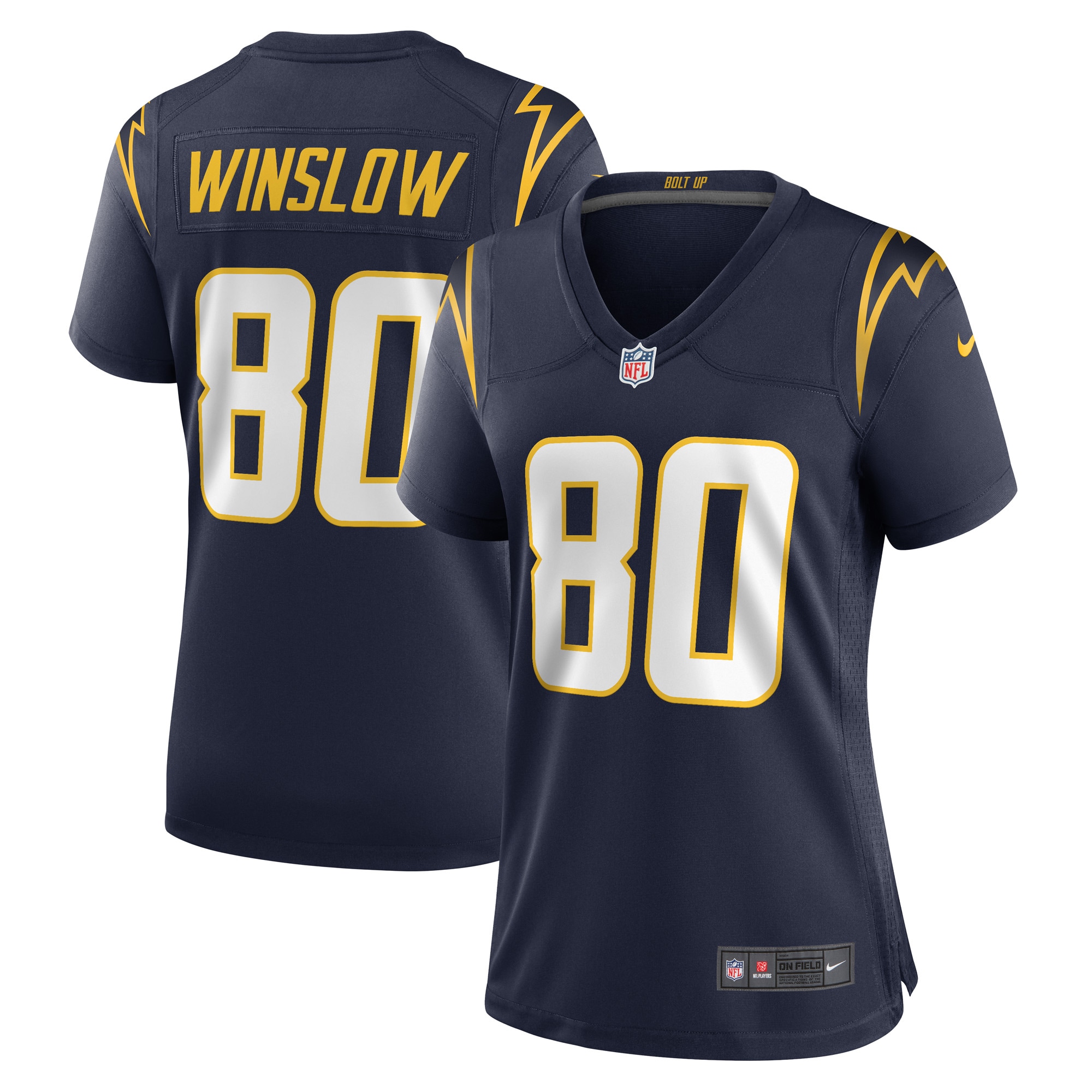 Kellen Winslow Los Angeles Chargers Women's Retired Player Jersey – Navy