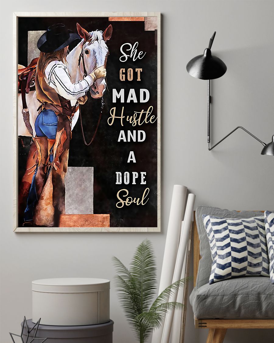Country Girl Mad Hustle Vertical Canvas And Poster | Wall Decor Visual Art