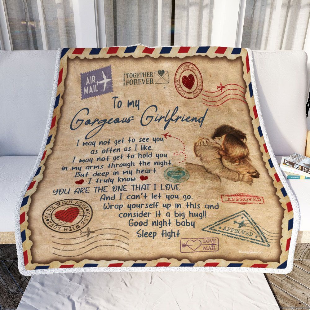 To My Girlfriend Letter Sofa Throw Blanket TRN486B