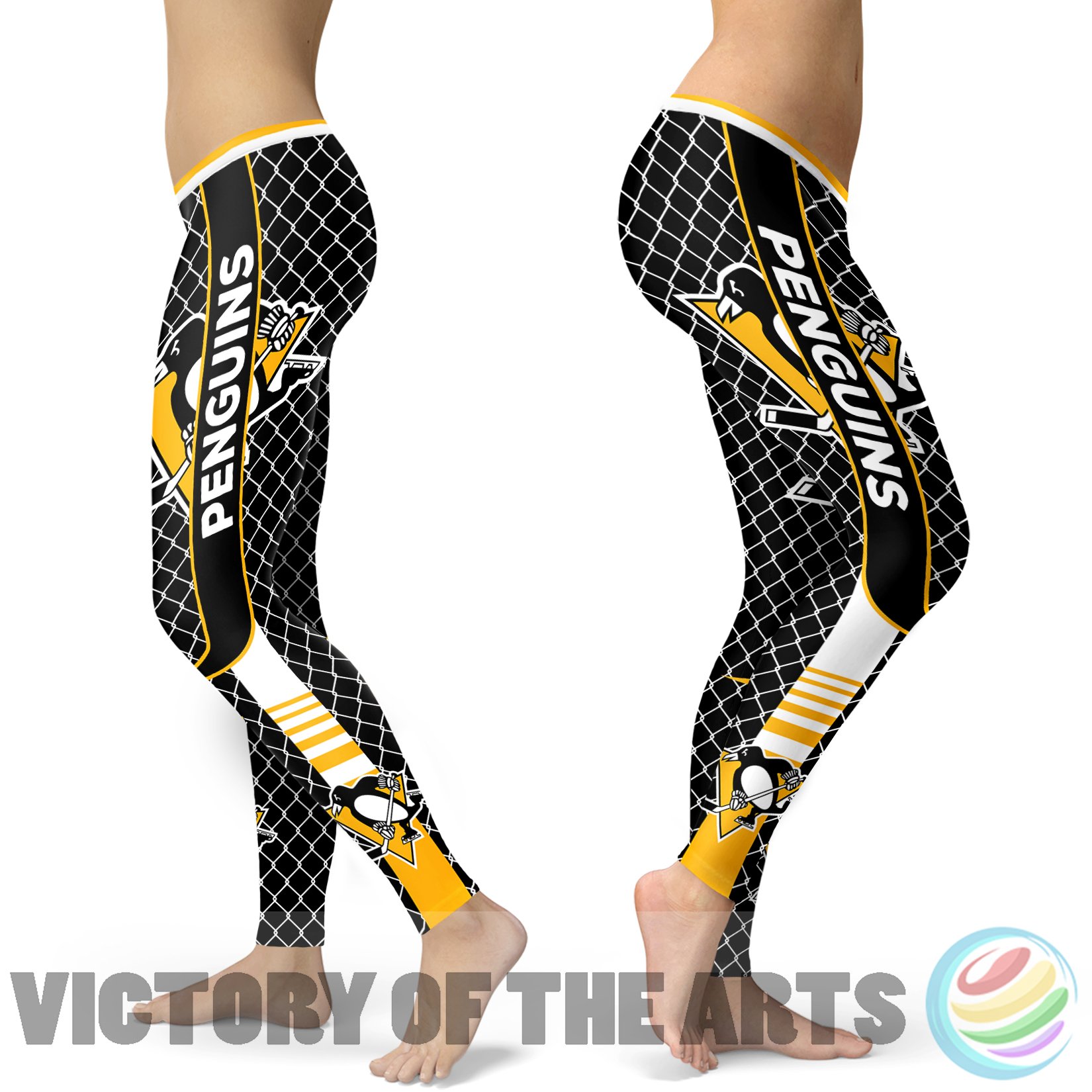 Amazing Line Circle Stylish Fashion Pittsburgh Penguins Leggings