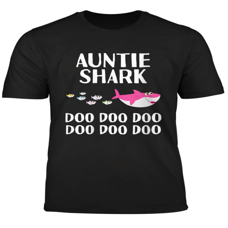 Auntie Shark Doo Doo Doo Shirt Funny Aunt Gift