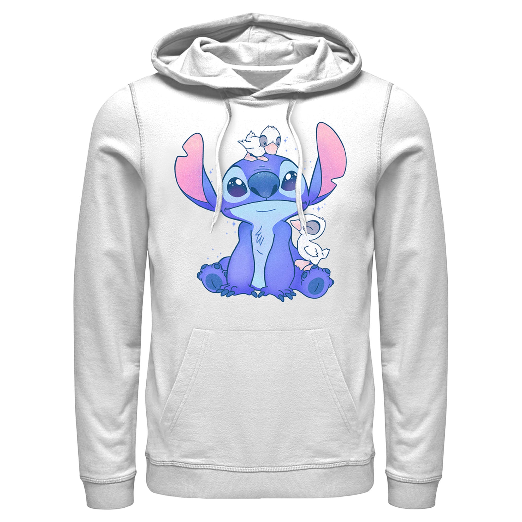 Men’S Lilo & Stitch Hanging With Ducks Pull Over Hoodie