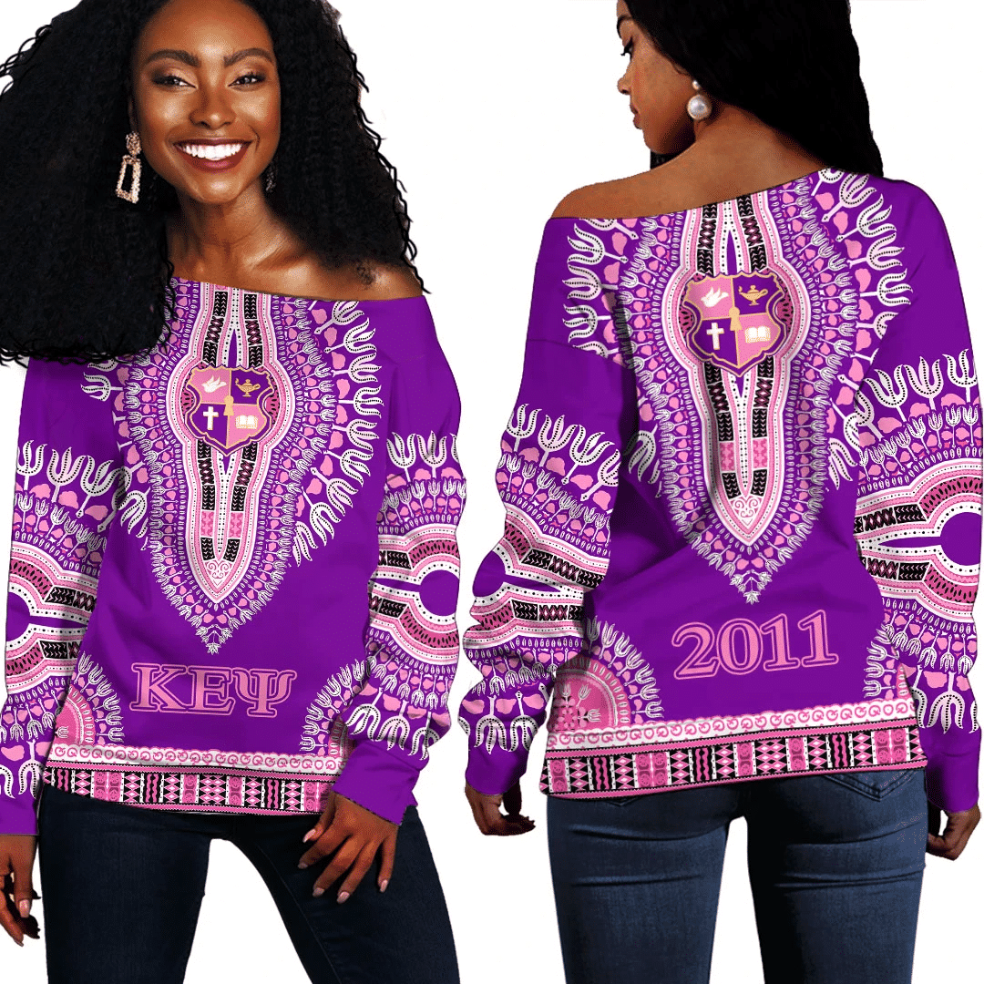 Africa Zone Sweatshirt – Kappa Epsilon Psi Dashiki Off Shoulder Sweaters A31