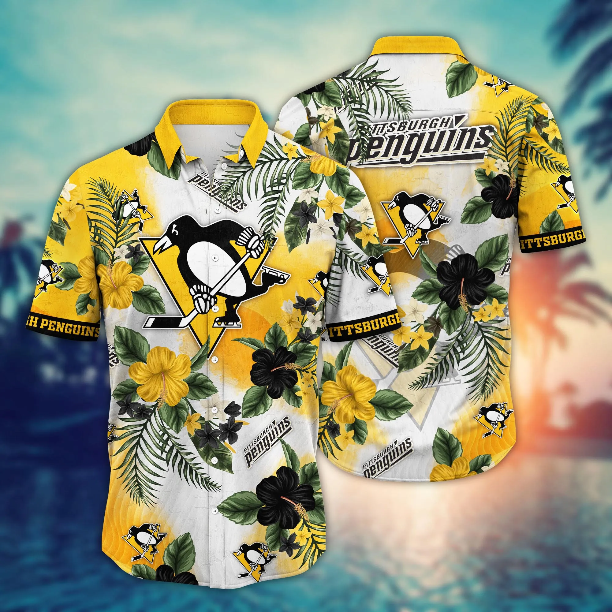 Pittsburgh Penguins Nhl Hawaiian Shirt Picnicstime Aloha Shirt