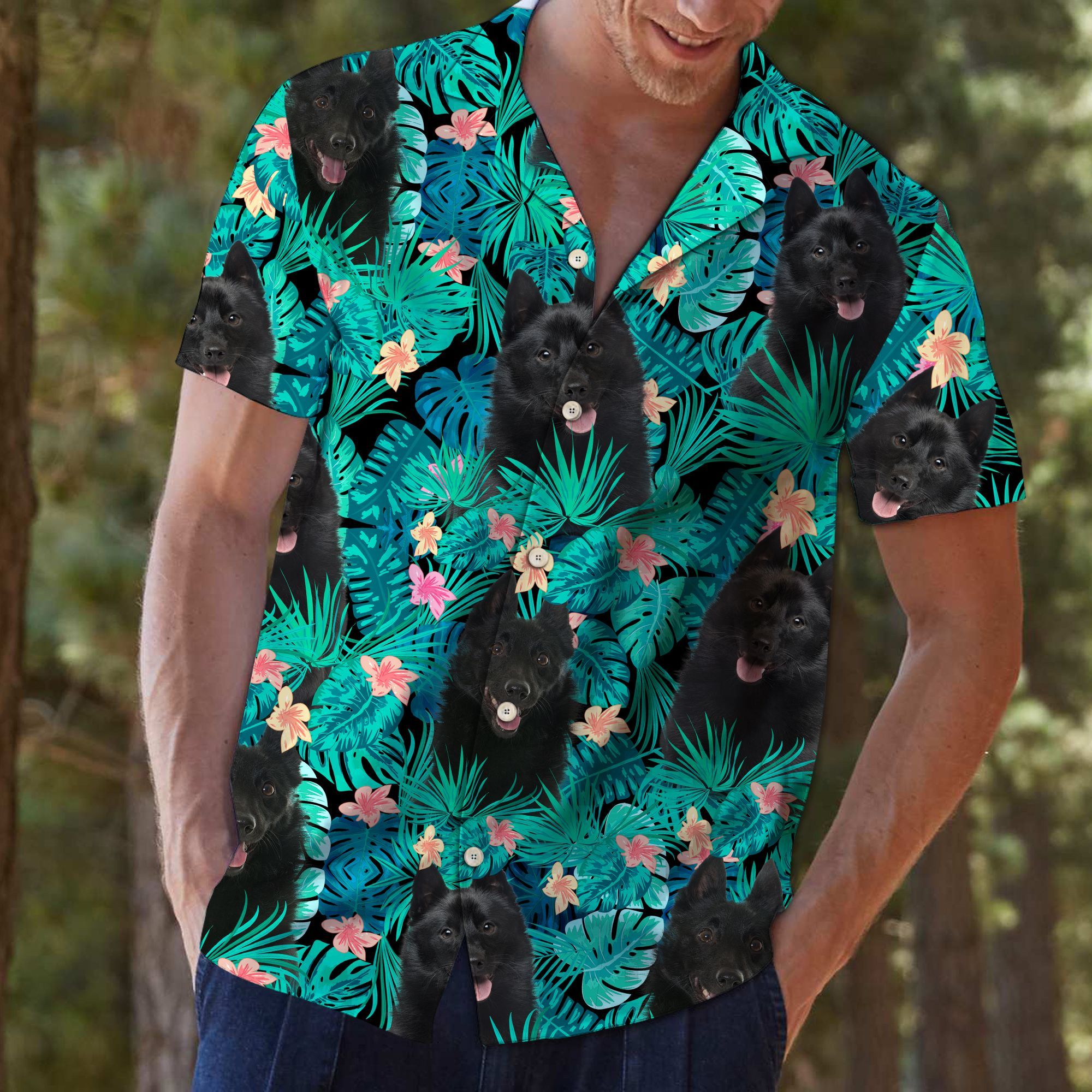 Schipperke Tropical Hawaii Shirt For Hawaii Aloha Ha70817