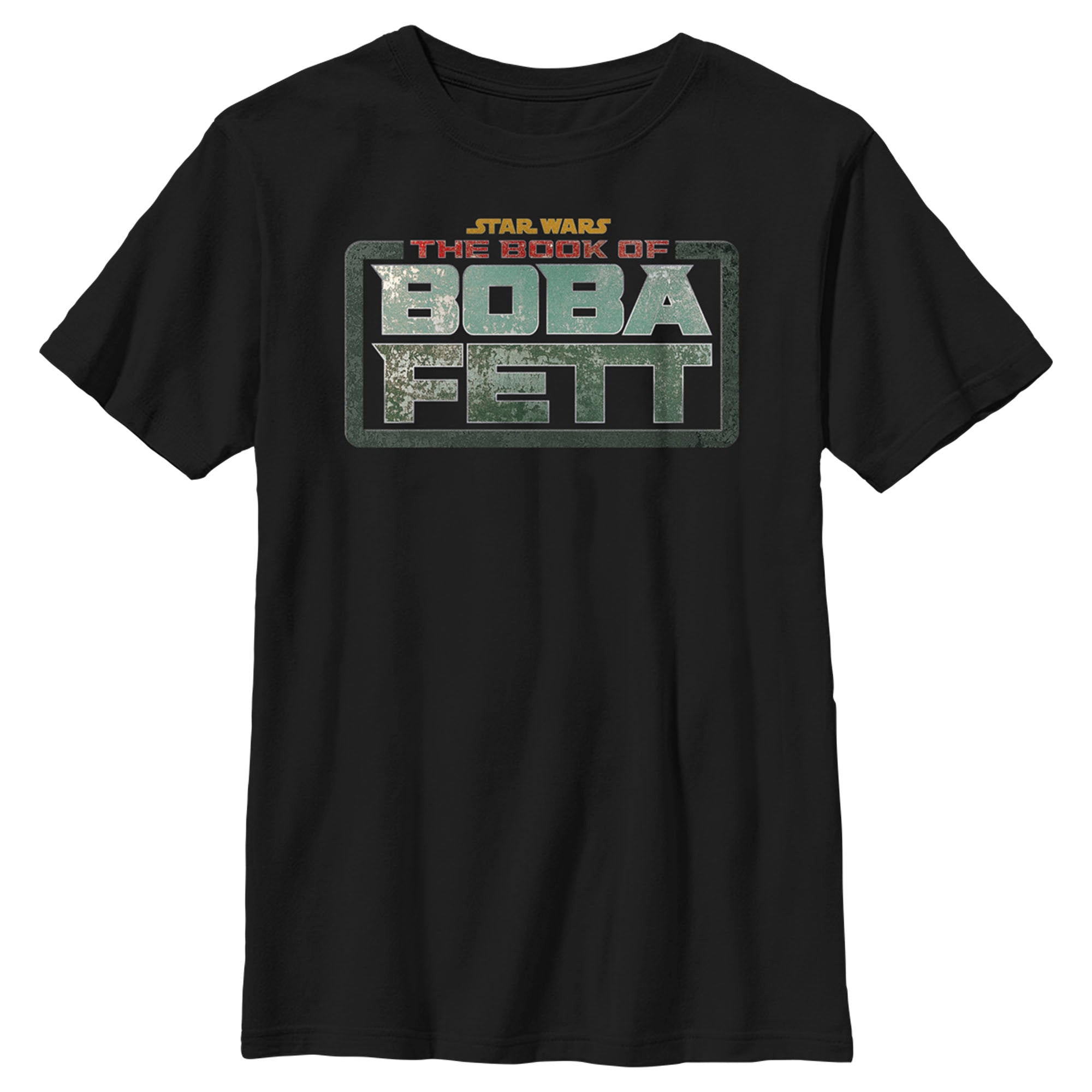 The Book Of Boba Fett Boy’S Distressed Logo  T-Shirt